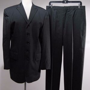 Dolce & Gabbana Black Virgin Wool Blend suit